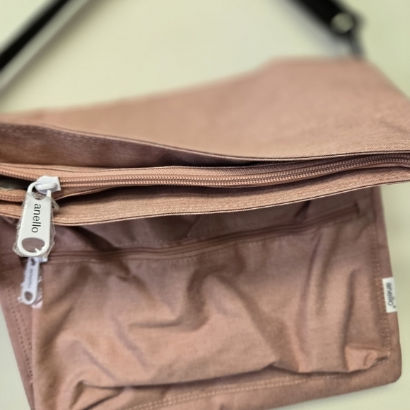 Annelo 2-way foldable shoulder bag Nude Pink - Picture 7 of 14